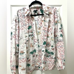 Ann Taylor Multicolor Patterned Men's Shirt